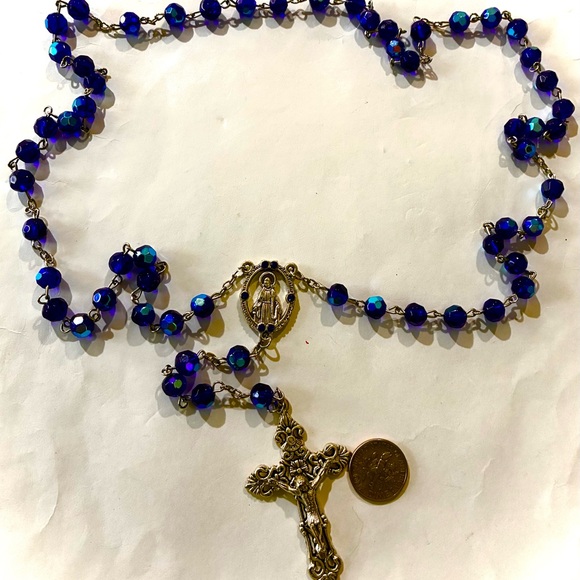 MIRACULOUS ROSARY blue iredescent - Picture 9 of 12